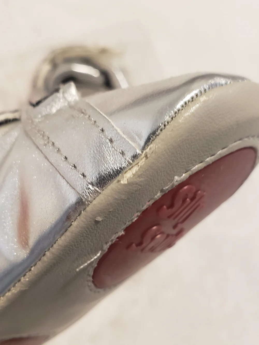 Baby Rock Star Silver Baby Shoes